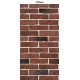 PVC panel with digital printing "Brick Bordeaux" 2700x500x9 mm