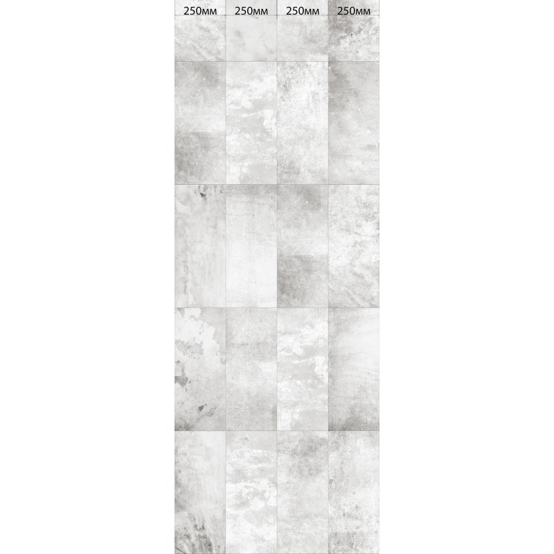 PVC panel with digital printing "Grey" 2700x250x9 mm