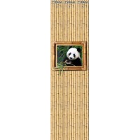 Set of PVC panels with digital printing "Bamboo Natural - Panda Po" 2700x250x9 mm, 3 pcs