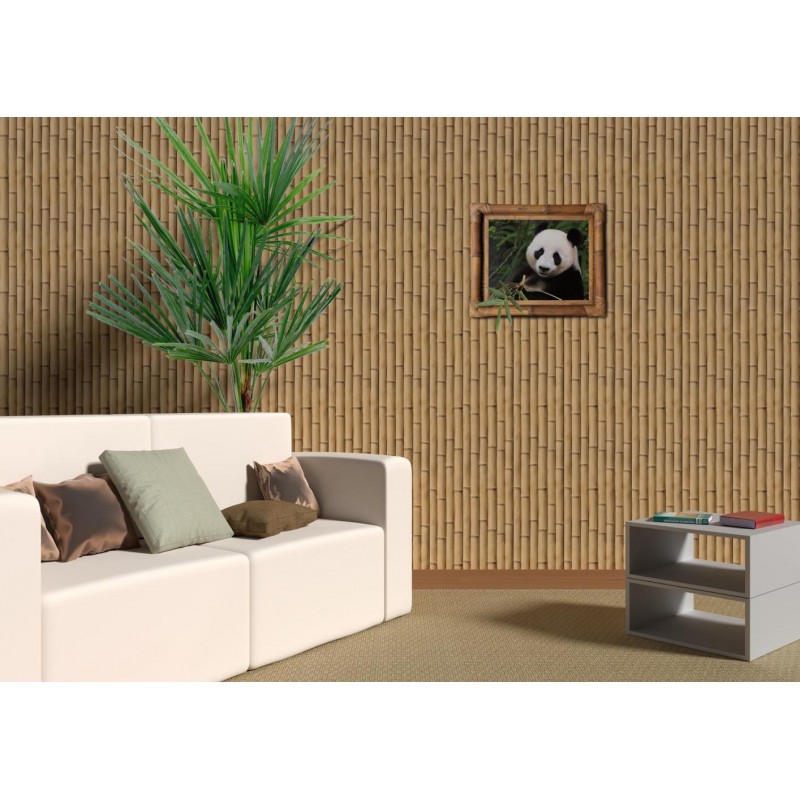 PVC panel with digital printing "Bamboo Natural" 2700x250x9 mm