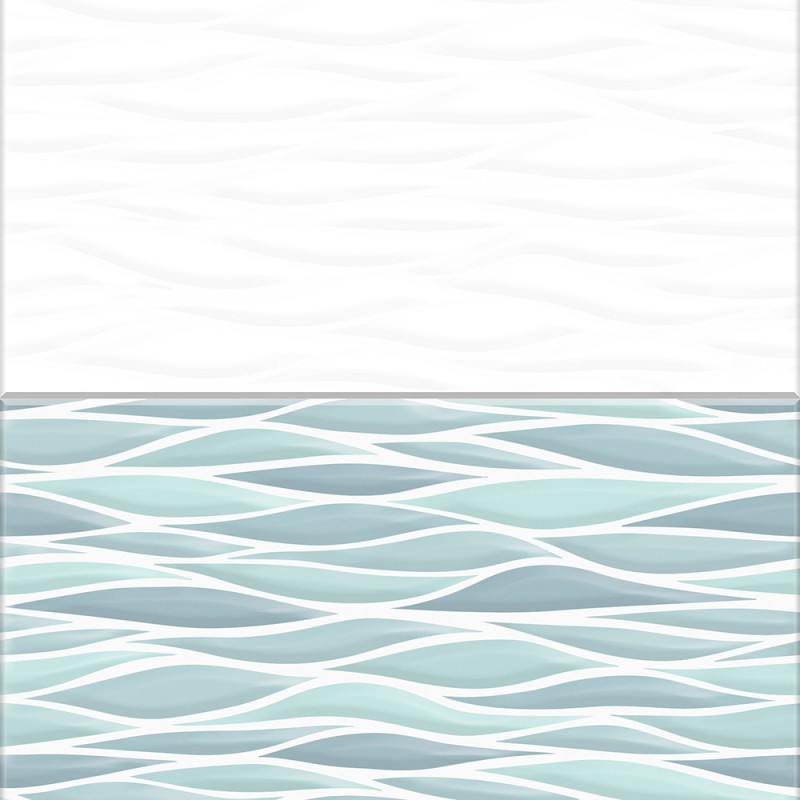 PVC panel with digital printing "Sea" background 2700x250x9 mm