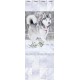 Set of PVC panels with digital printing "Winter Patterns - Husky" insert 2700x250x9 mm, 4 pcs