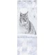 Set of PVC panels with digital printing "Winter Patterns - Lynx" insert 2700x250x9 mm, 4 pcs