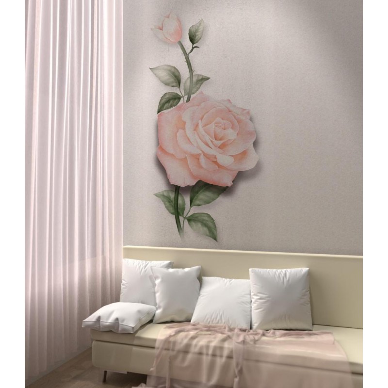 Set of laminated PVC panels with digital printing "Orchid Classic - Versailles" insert 2700x250x9 mm, 4 pcs