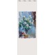 Set of laminated PVC panels with digital printing "White Velvet - White Roses" insert 2700x250x9 mm, 4 pcs